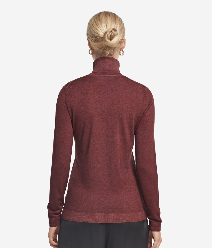 maglione a collo alto in cashmere ultrafine