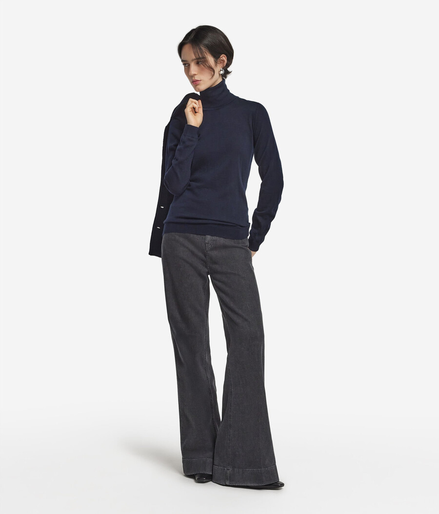 maglione a collo alto in cashmere ultrafine