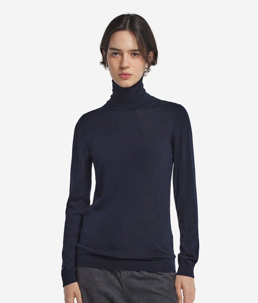 maglione a collo alto in cashmere ultrafine