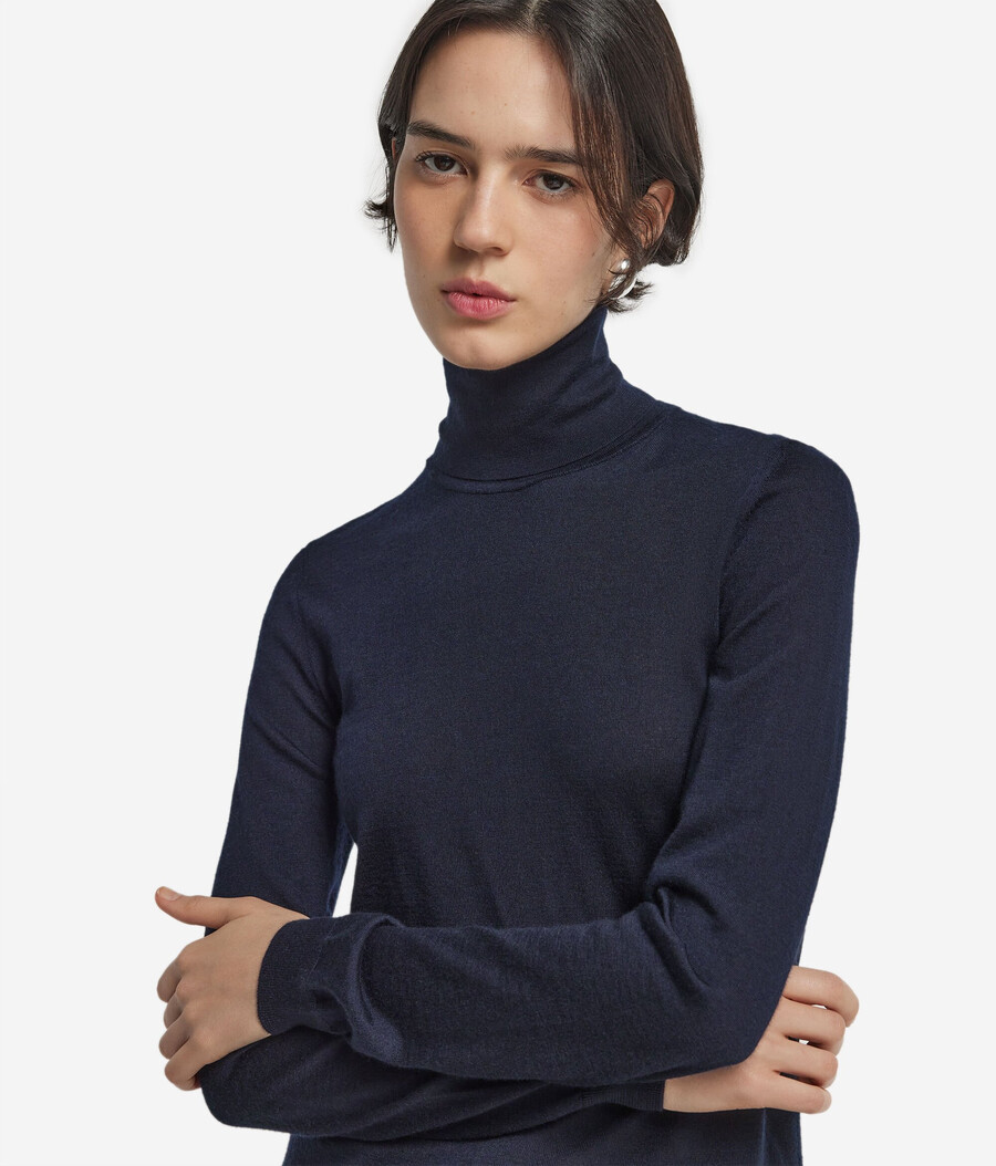 maglione a collo alto in cashmere ultrafine