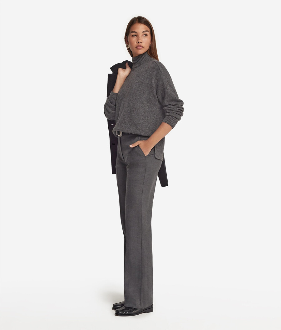 dolcevita in cashmere ultra morbido con maniche inserite