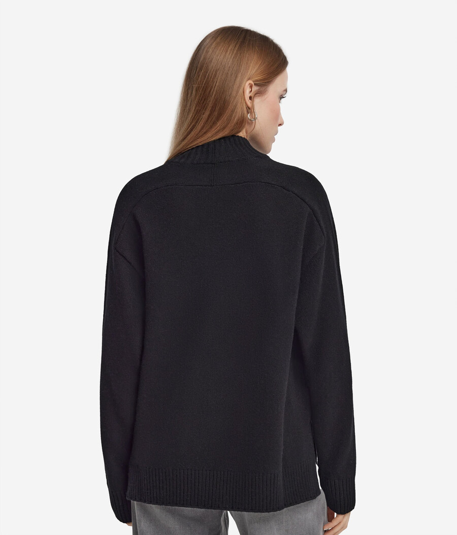 dolcevita in cashmere ultra morbido con maniche inserite