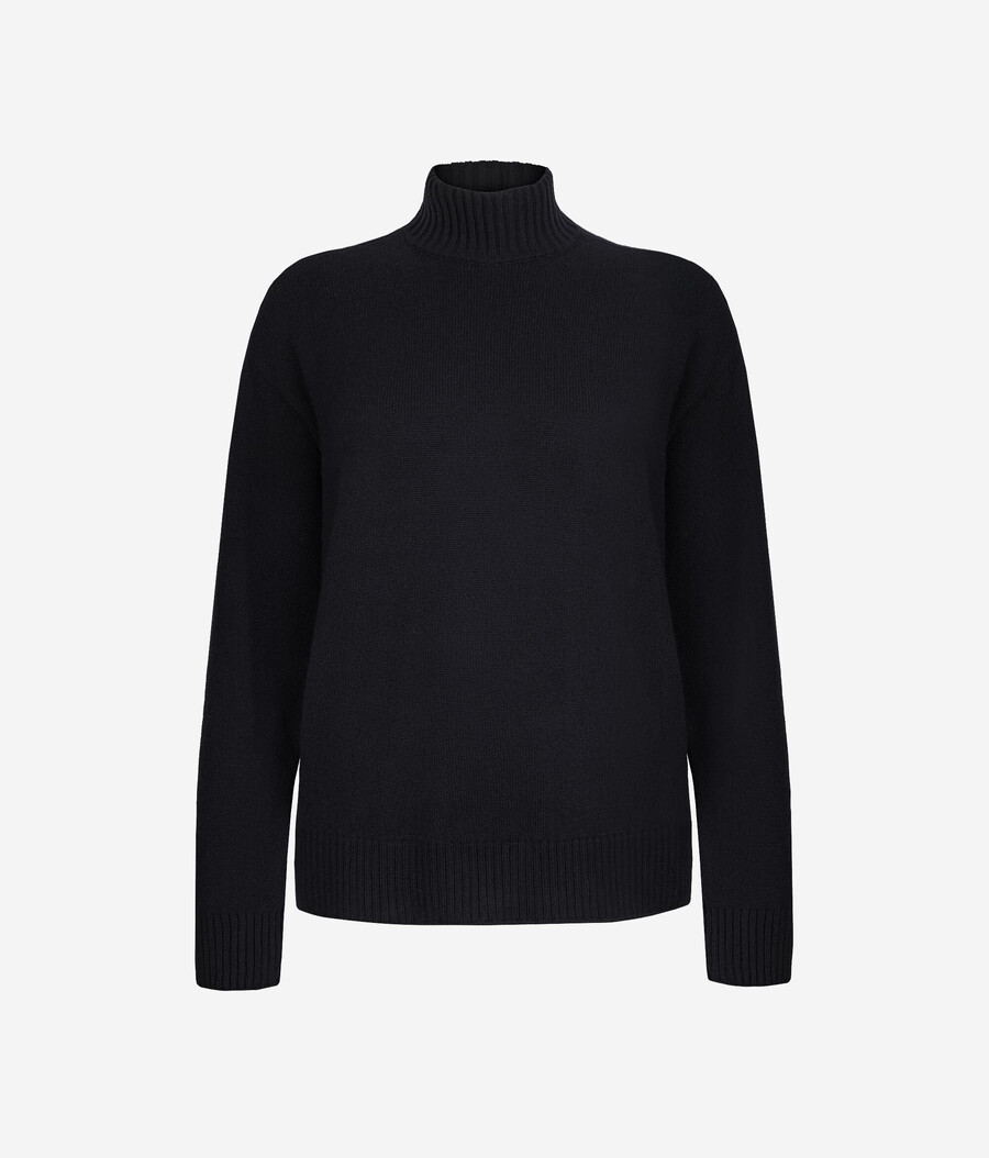 dolcevita in cashmere ultra morbido con maniche inserite