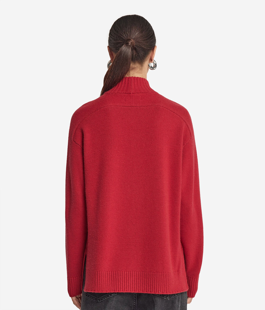 dolcevita in cashmere ultra morbido con maniche inserite
