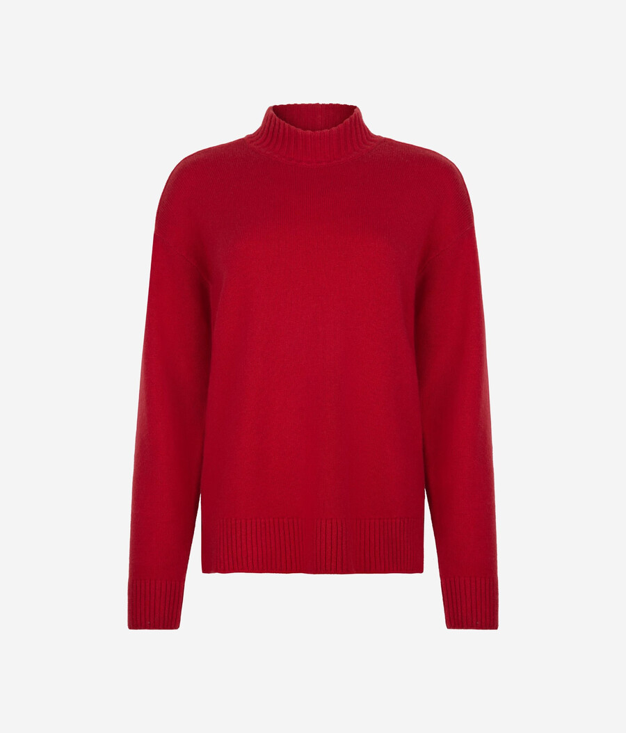 dolcevita in cashmere ultra morbido con maniche inserite