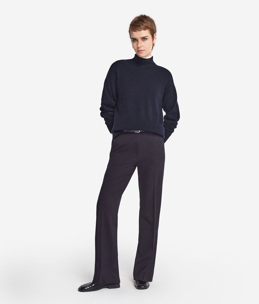 dolcevita in cashmere ultra morbido con maniche inserite