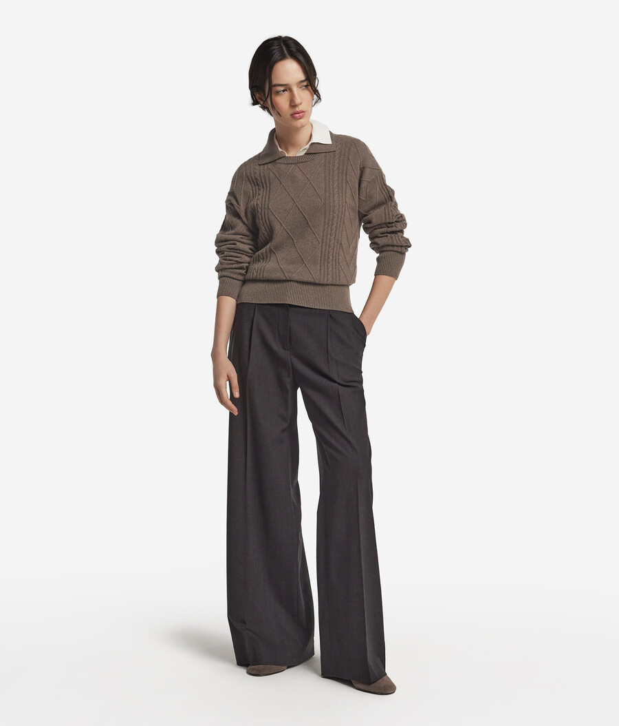 maglione in cashmere ultra morbido con colletto