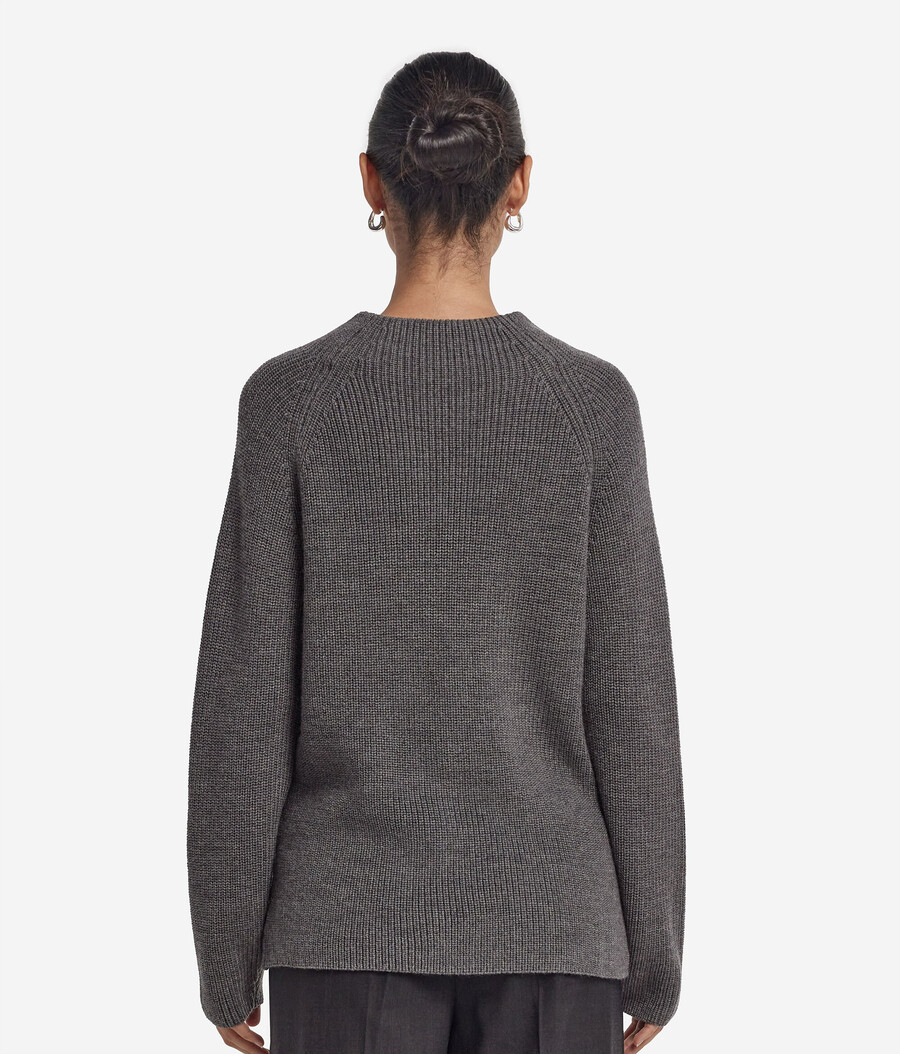 maglione a collo alto in lana