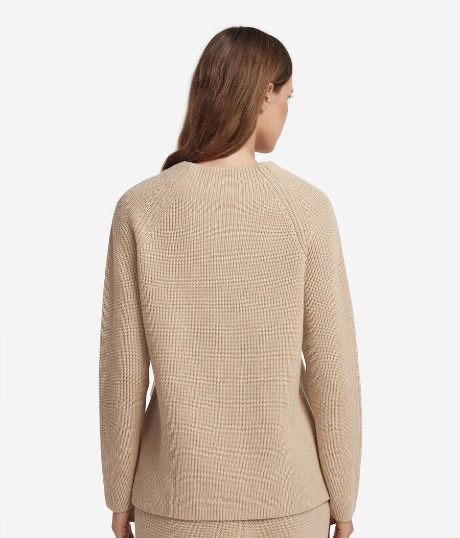 maglione a collo alto in lana