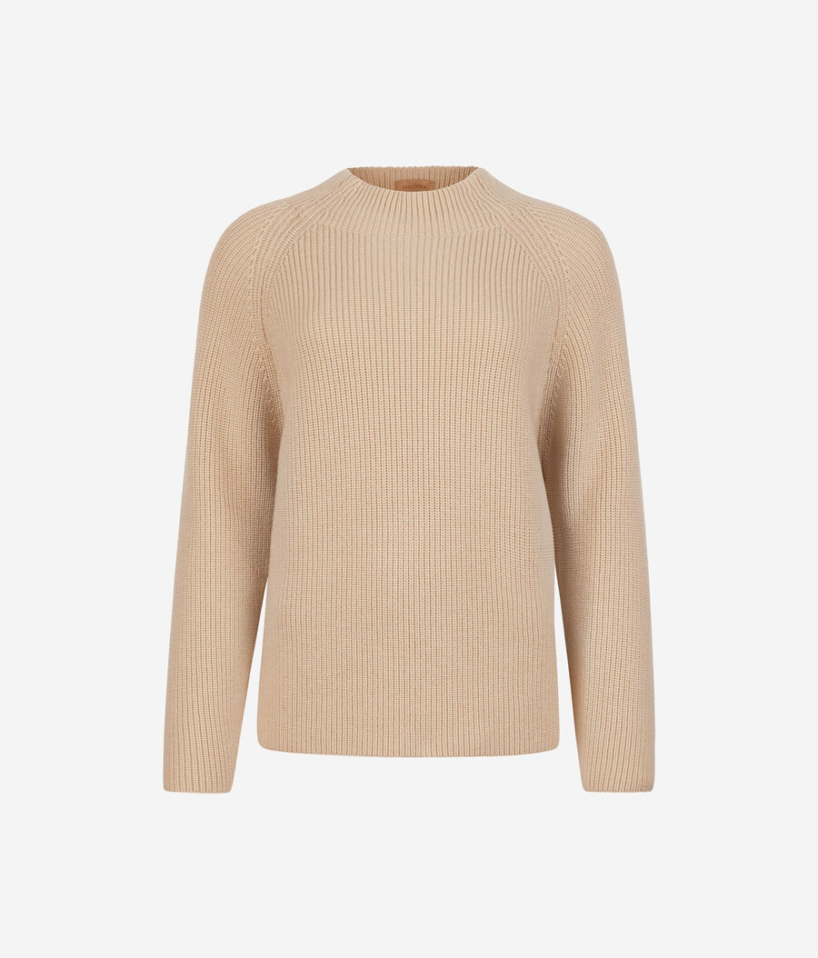 maglione a collo alto in lana