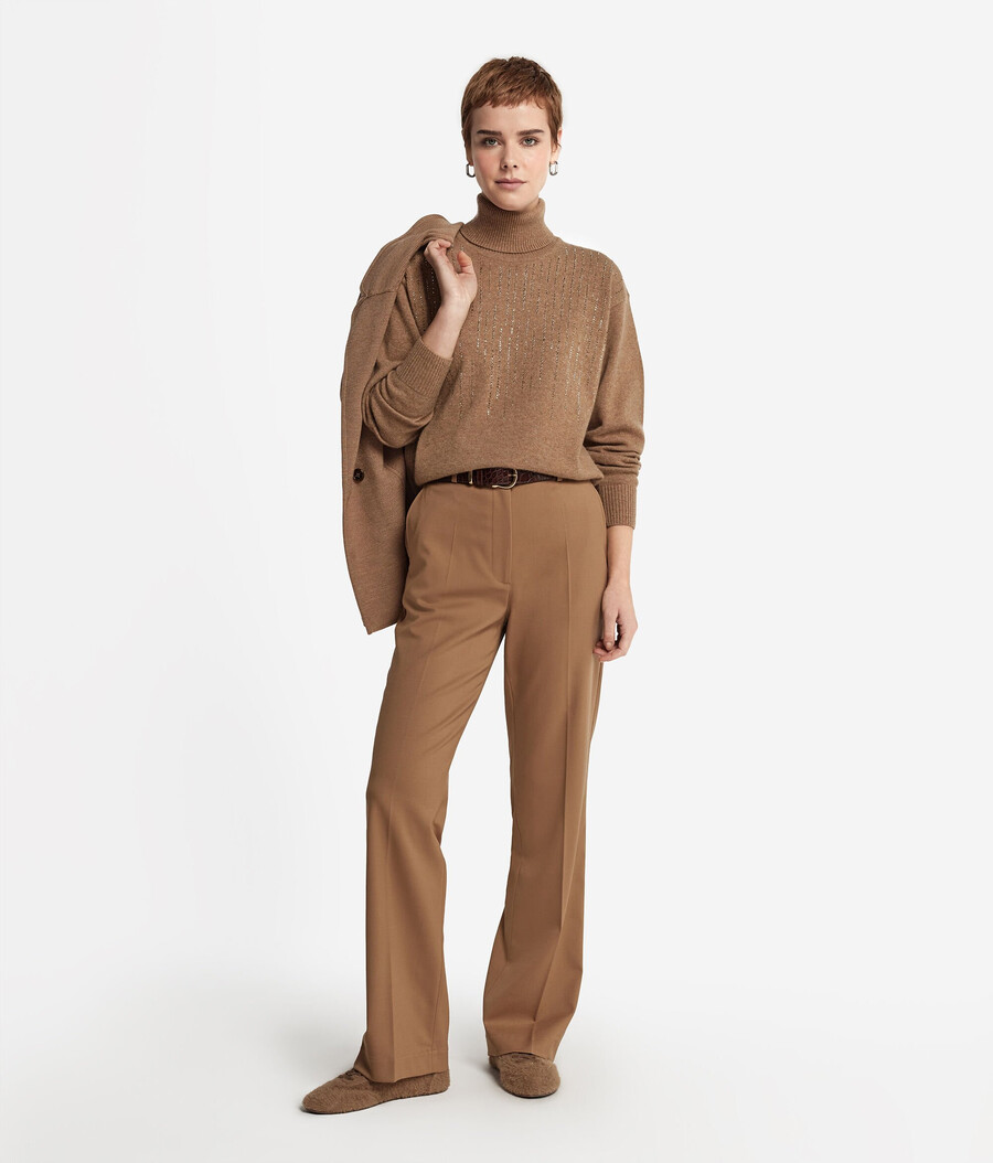 dolcevita in cashmere con strass