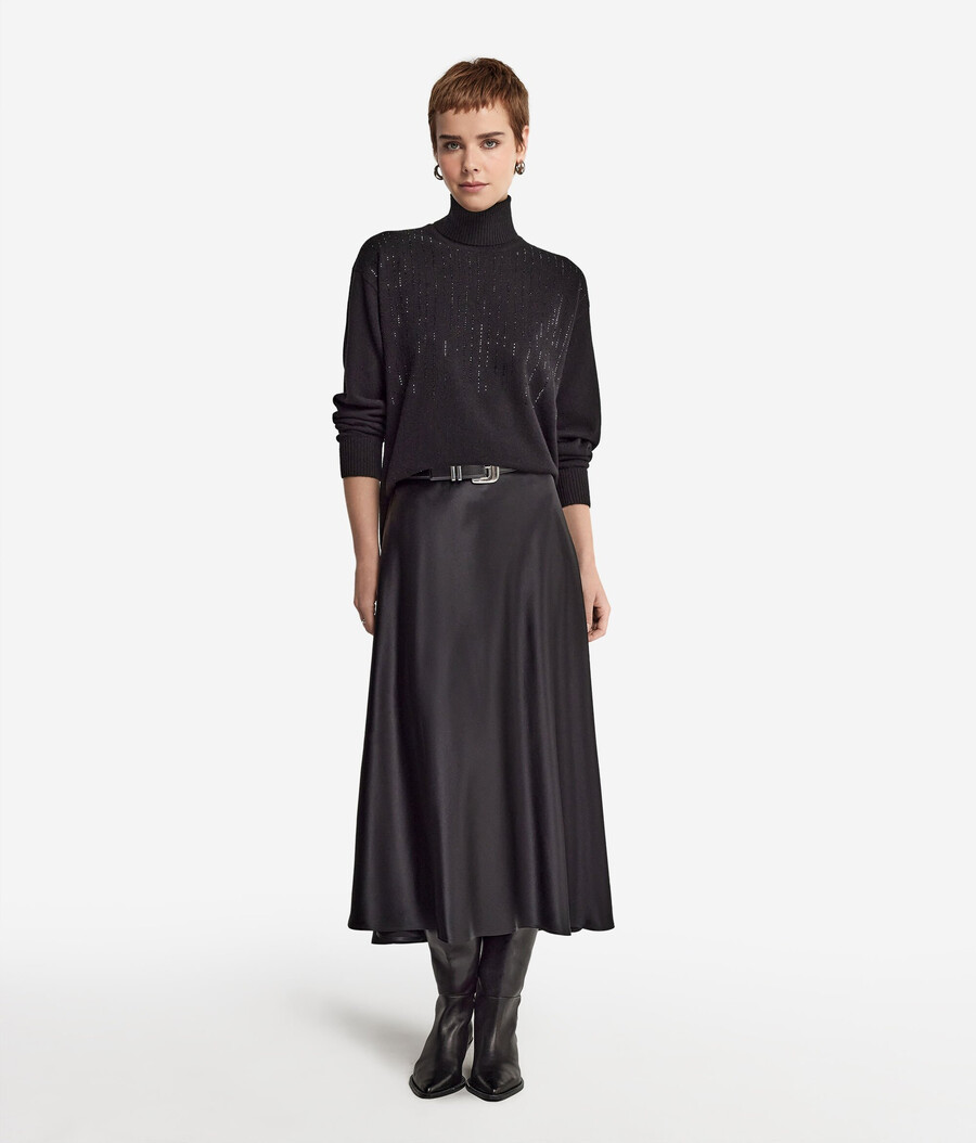 dolcevita in cashmere con strass