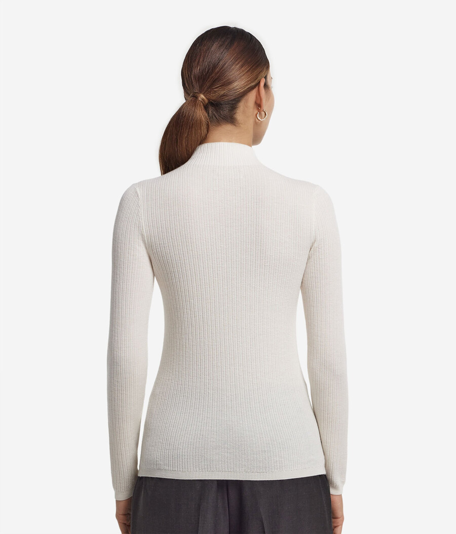 dolcevita in cashmere ultrafine a coste