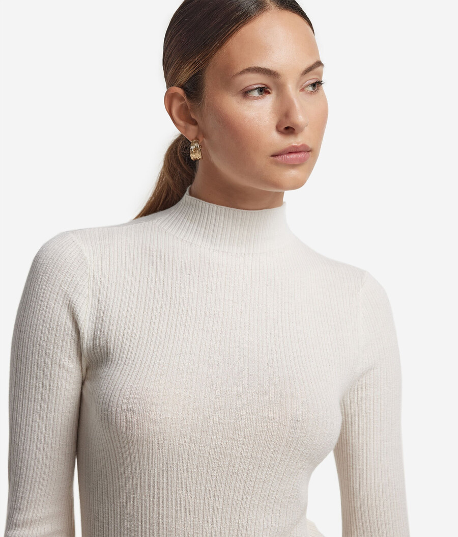 dolcevita in cashmere ultrafine a coste