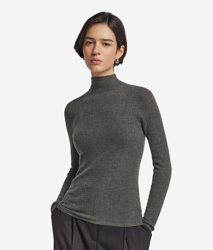 dolcevita in cashmere ultrafine a coste