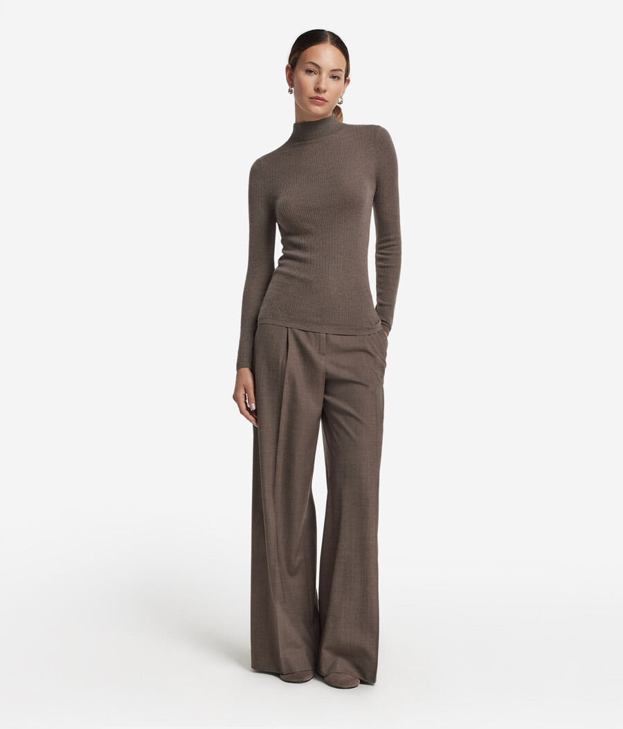 dolcevita in cashmere ultrafine a coste