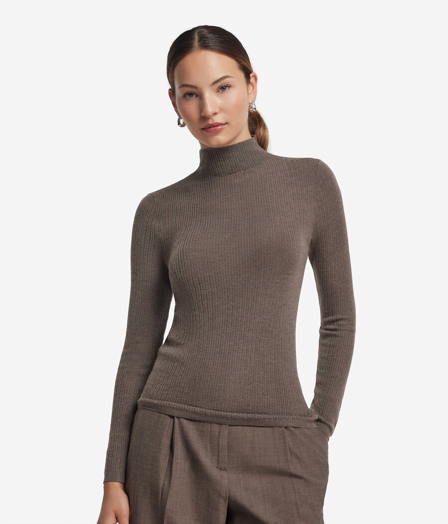 dolcevita in cashmere ultrafine a coste