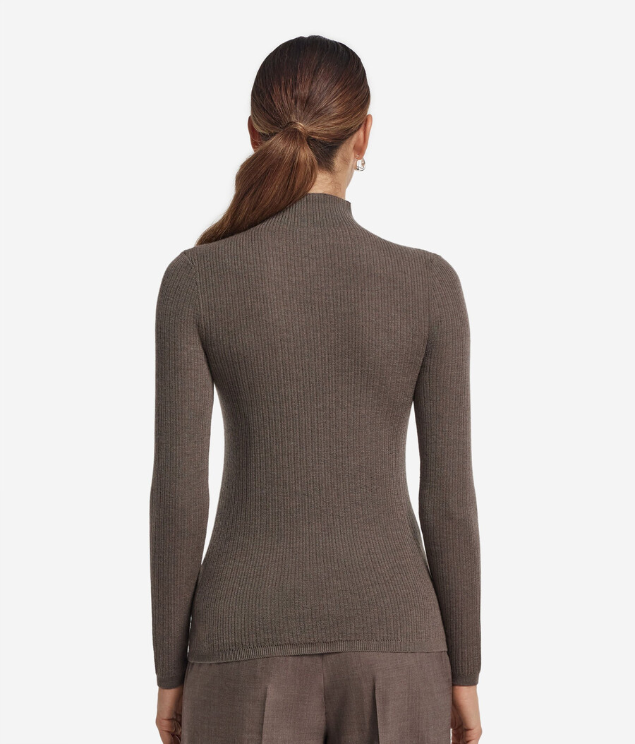 dolcevita in cashmere ultrafine a coste