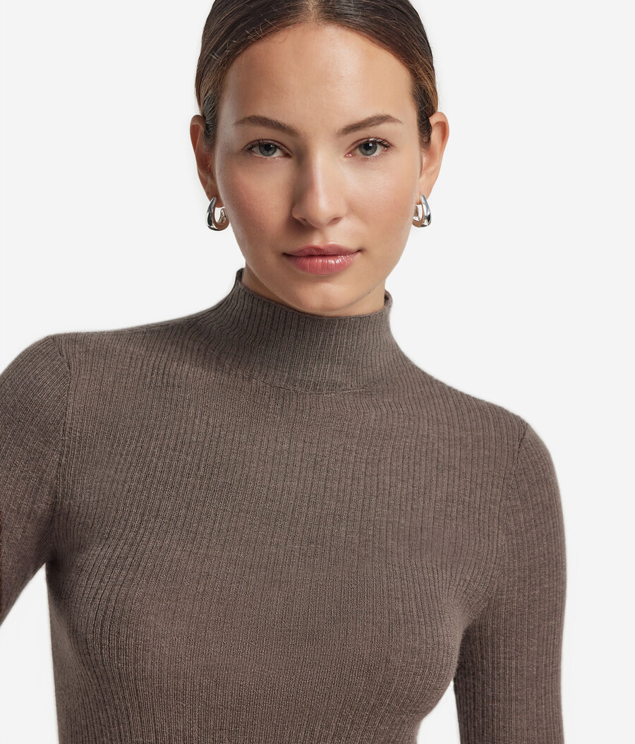 dolcevita in cashmere ultrafine a coste