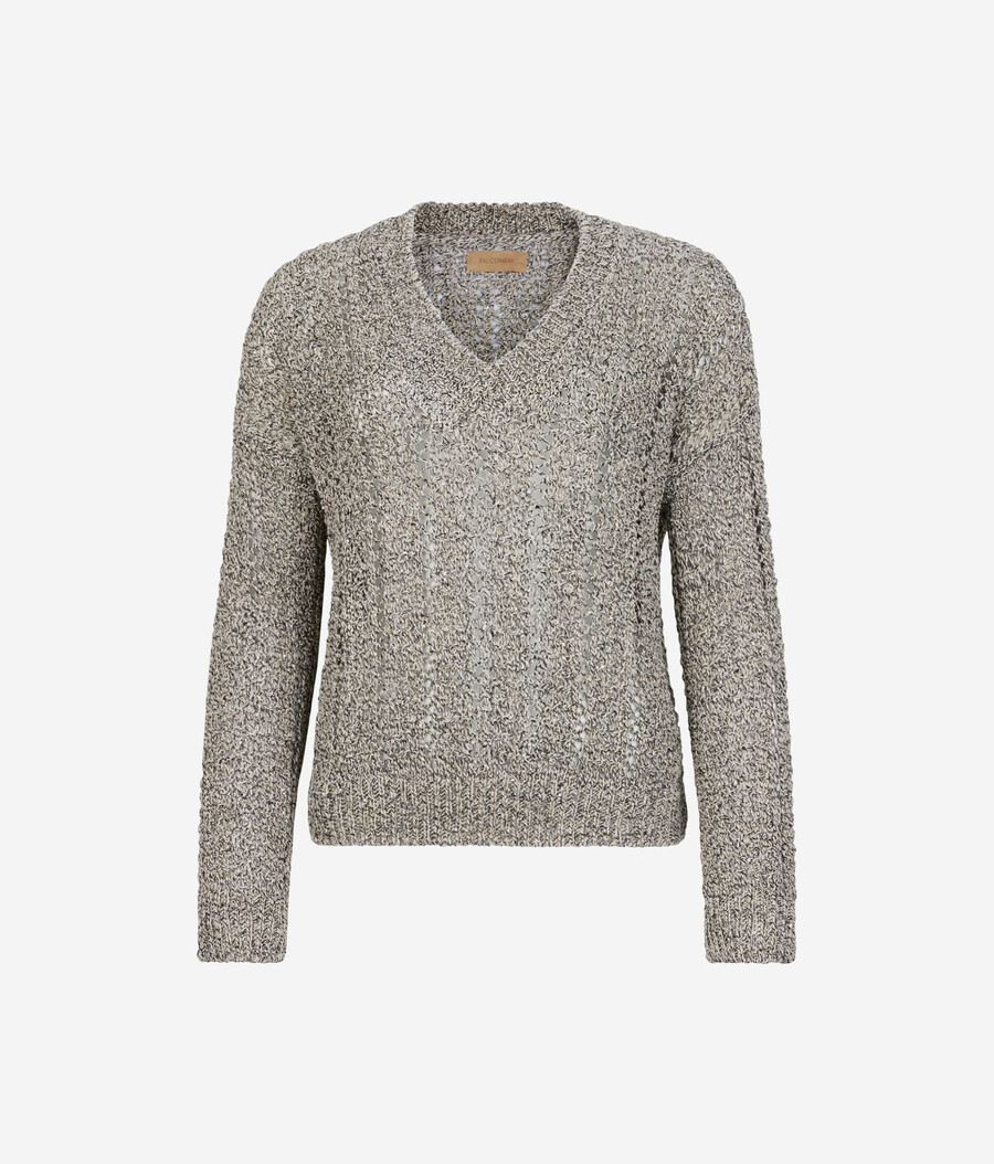 top con paillettes traforate