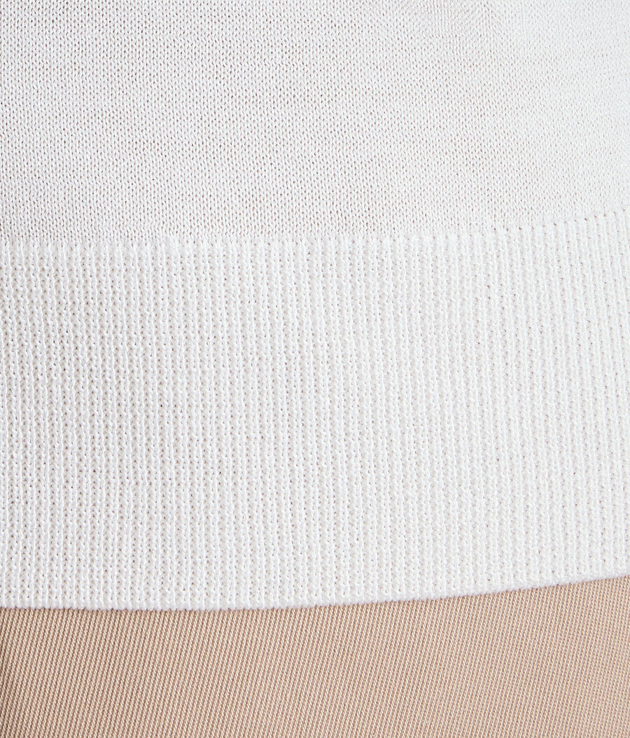 maglione girocollo in seta e cotone