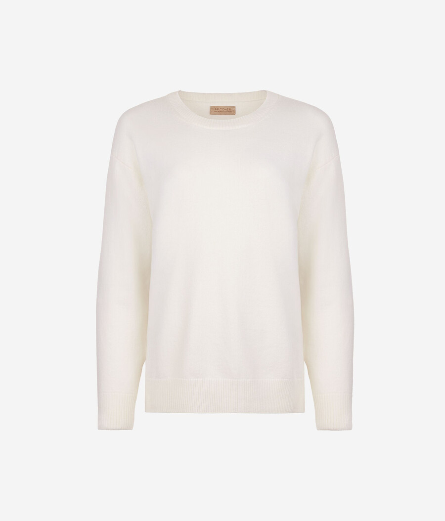 maglione in cashmere ultra morbido con spacchi