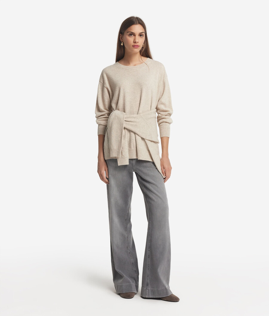 maglione in cashmere ultra morbido con spacchi