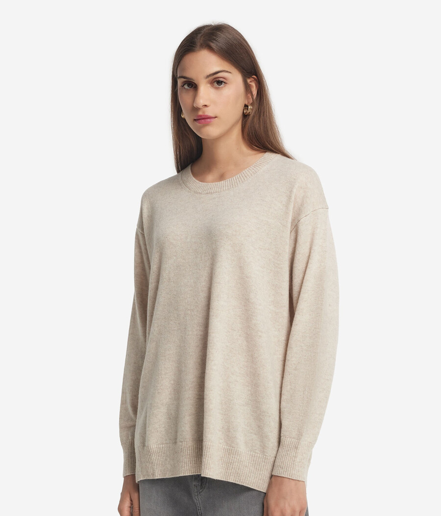 maglione in cashmere ultra morbido con spacchi