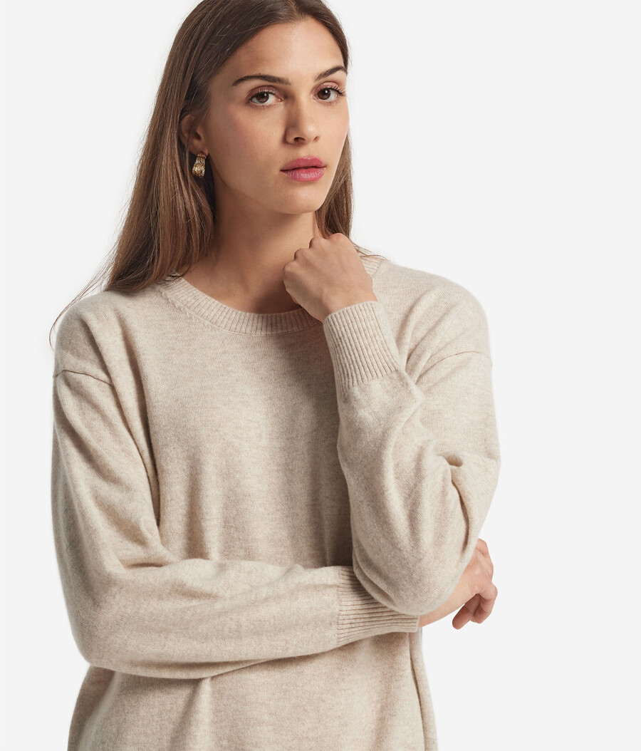 maglione in cashmere ultra morbido con spacchi