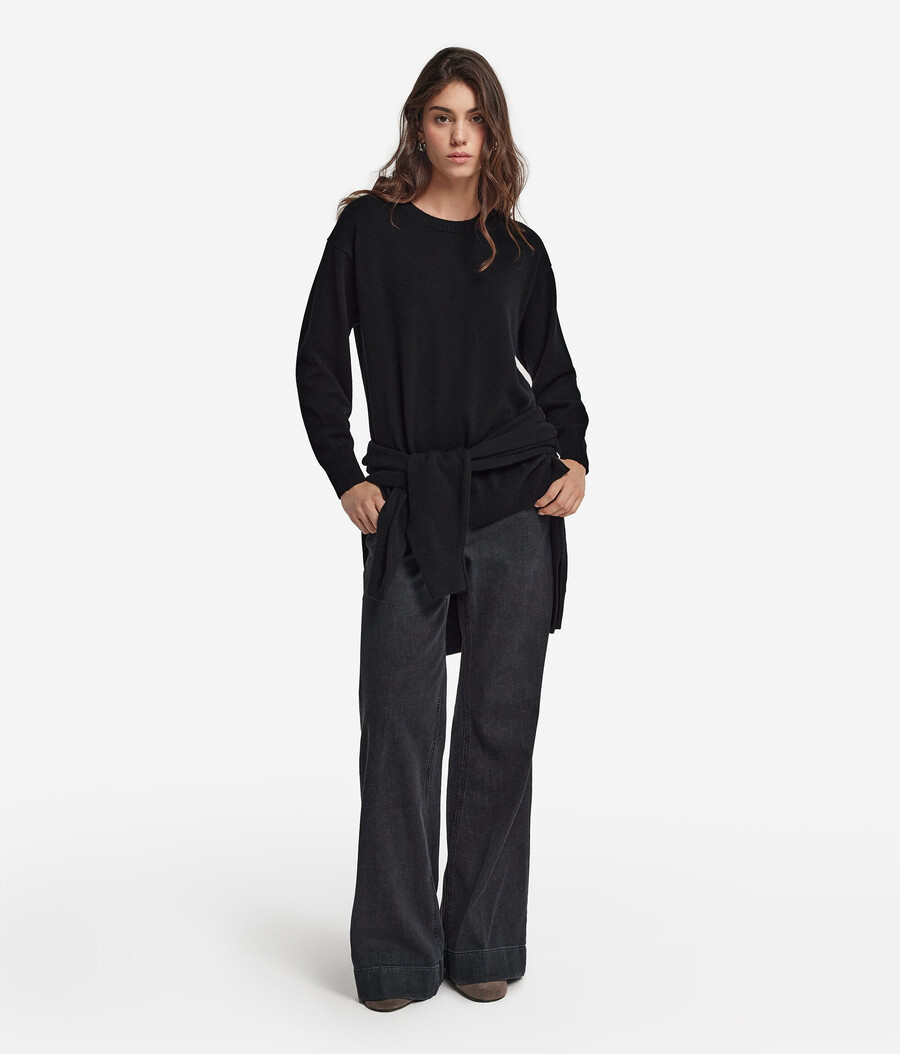 maglione in cashmere ultra morbido con spacchi
