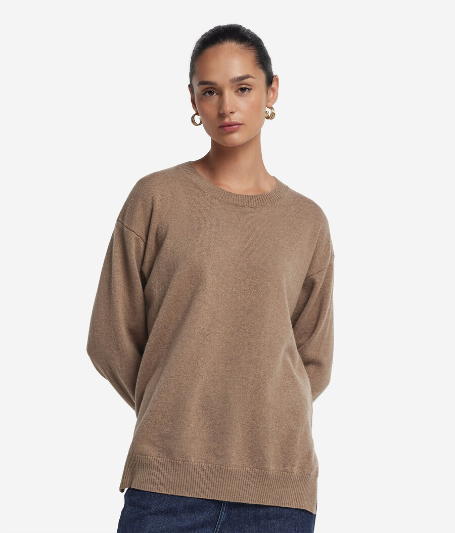 maglione in cashmere ultra morbido con spacchi