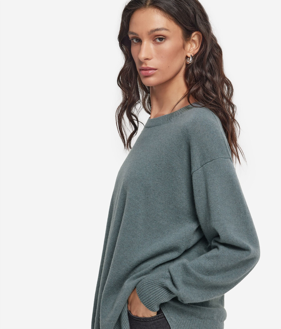 maglione in cashmere ultra morbido con spacchi