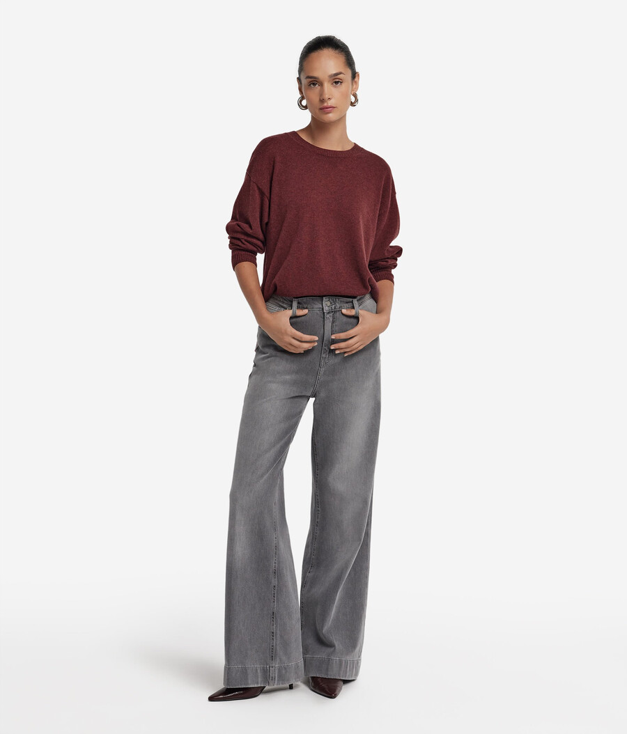 maglione in cashmere ultra morbido con spacchi