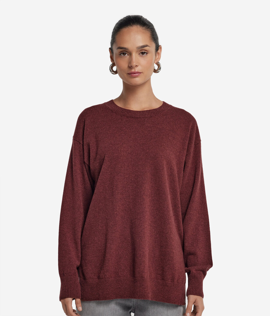 maglione in cashmere ultra morbido con spacchi