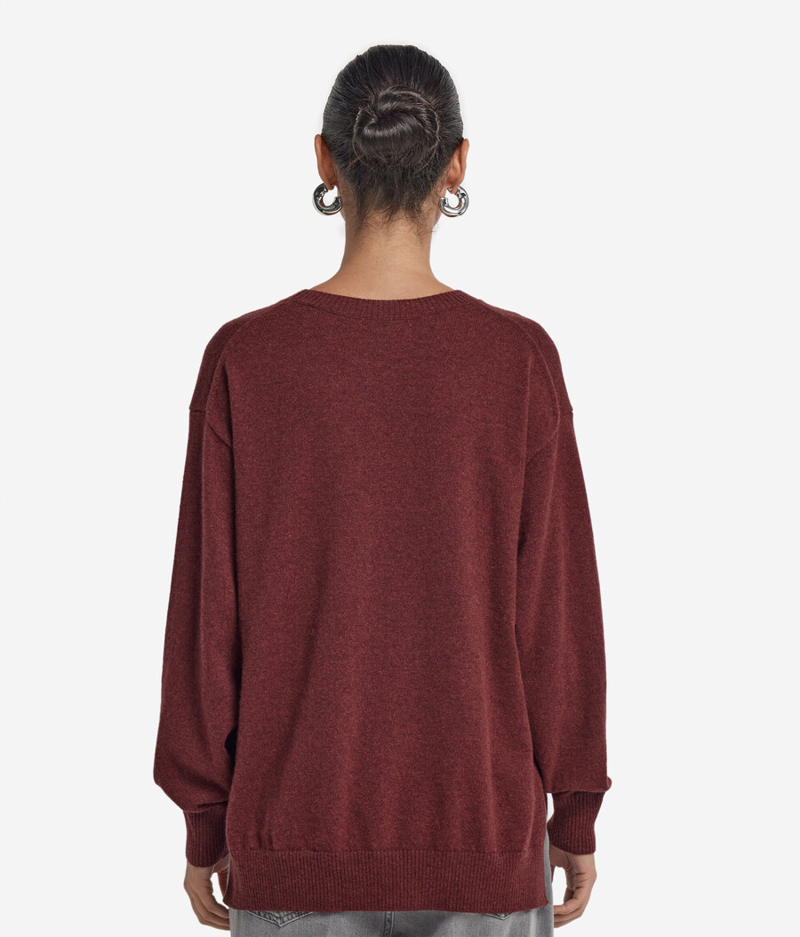 maglione in cashmere ultra morbido con spacchi
