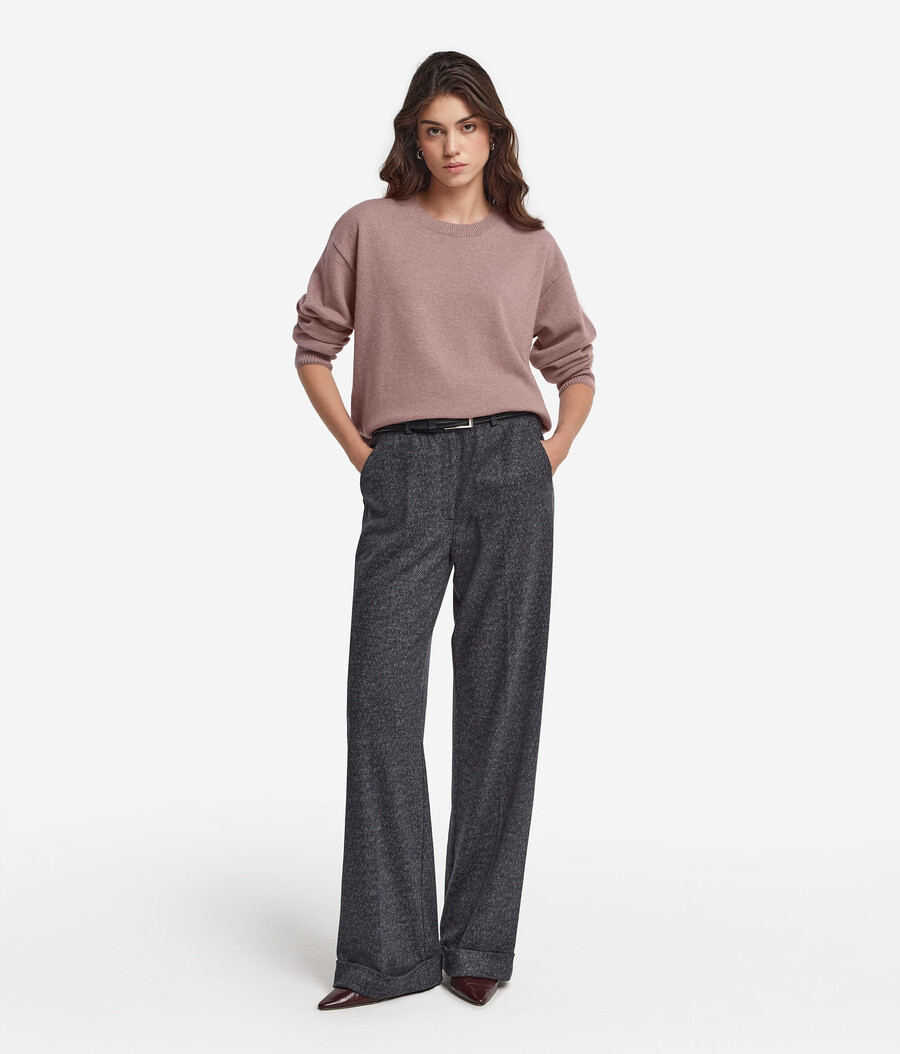 maglione in cashmere ultra morbido con spacchi