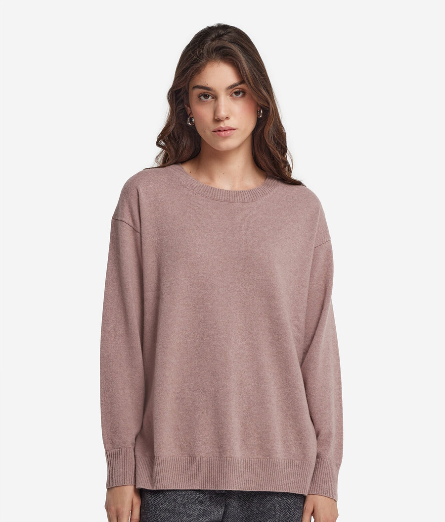 maglione in cashmere ultra morbido con spacchi