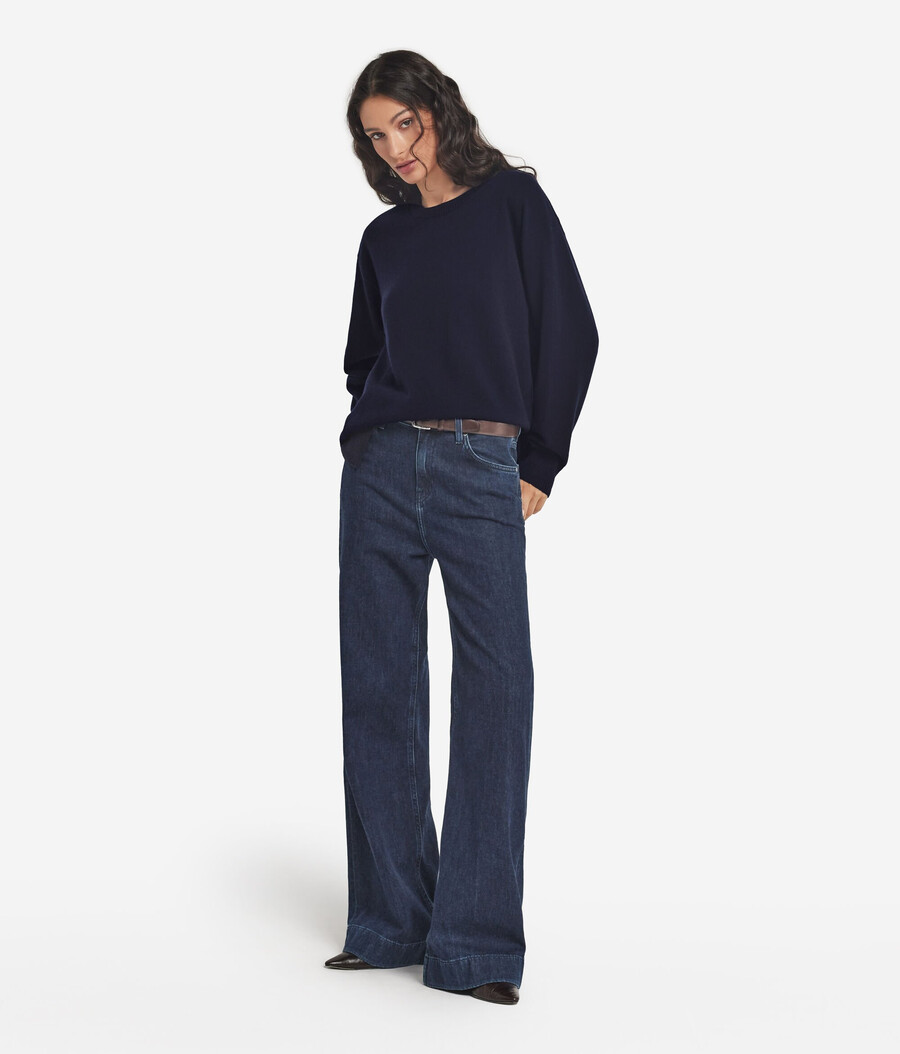 maglione in cashmere ultra morbido con spacchi
