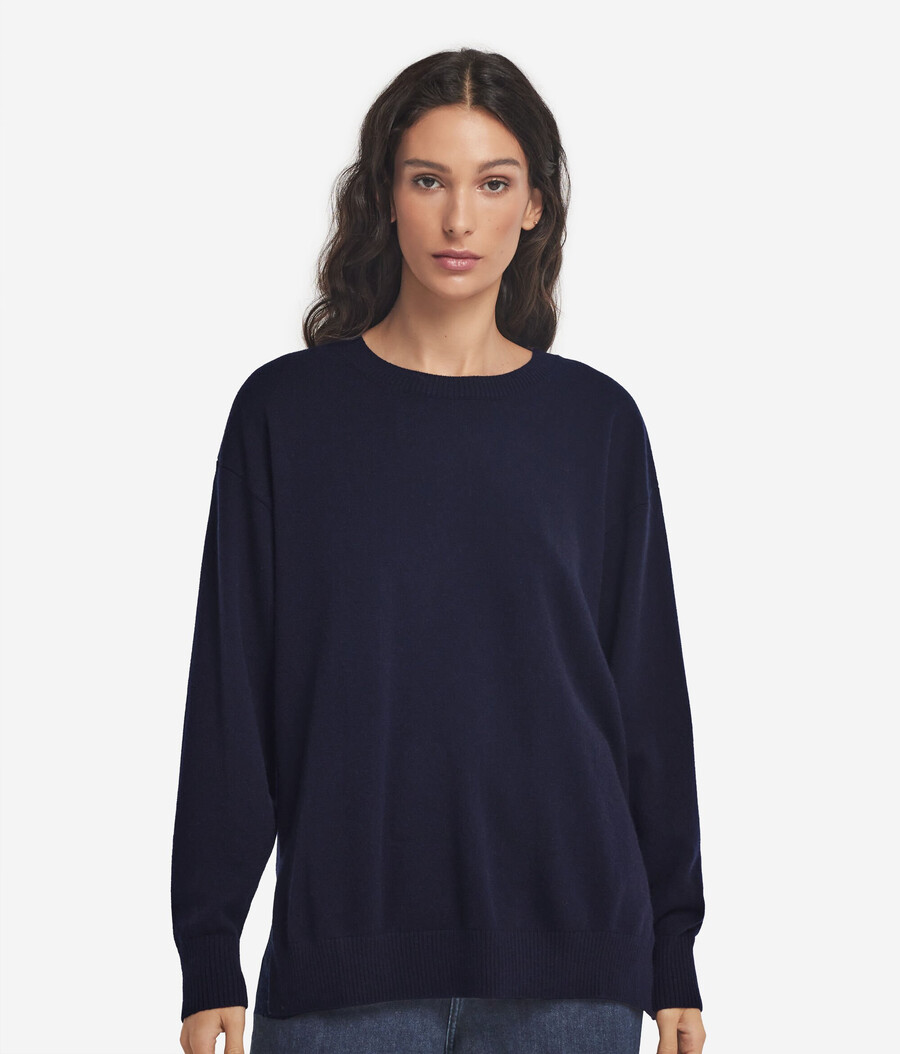 maglione in cashmere ultra morbido con spacchi