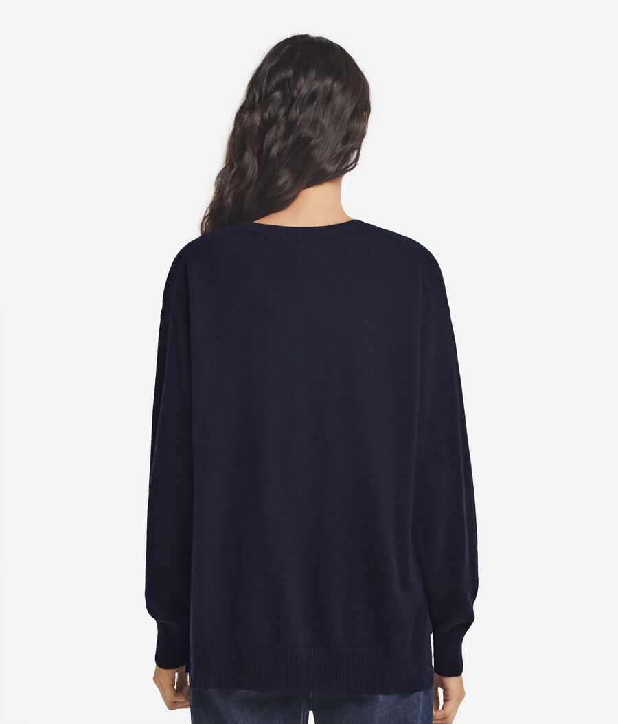 maglione in cashmere ultra morbido con spacchi
