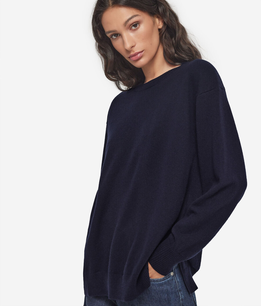 maglione in cashmere ultra morbido con spacchi