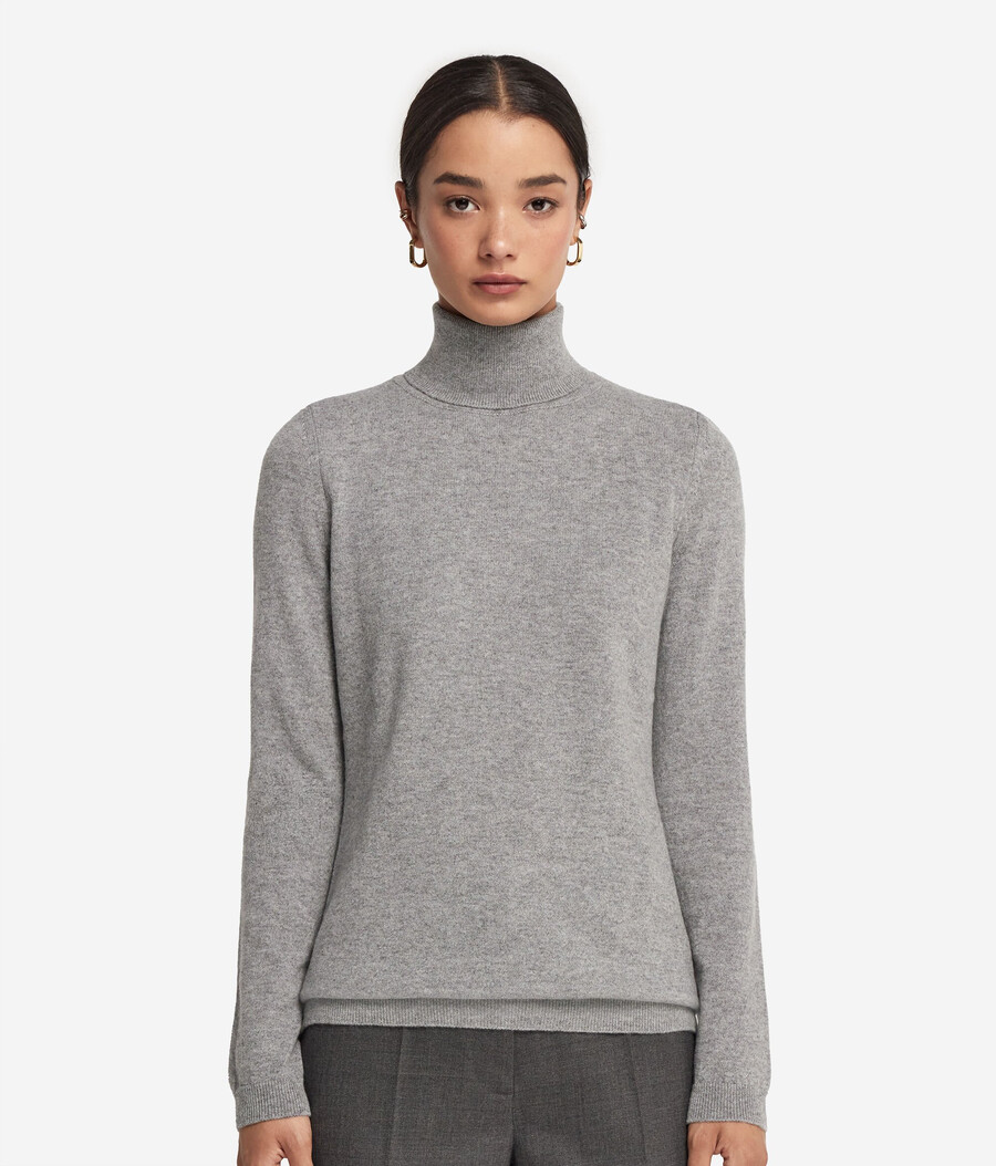 maglione a collo alto in cashmere ultra morbido