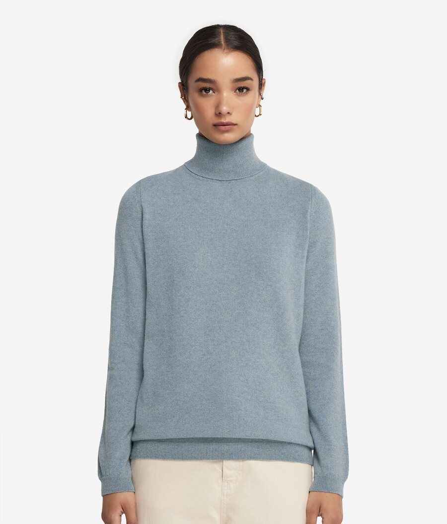 maglione a collo alto in cashmere ultra morbido