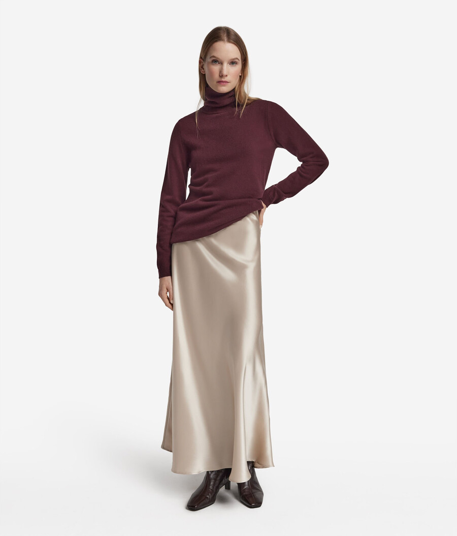 maglione a collo alto in cashmere ultra morbido