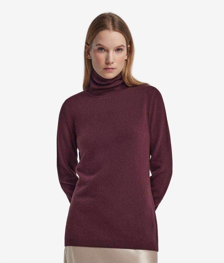 maglione a collo alto in cashmere ultra morbido