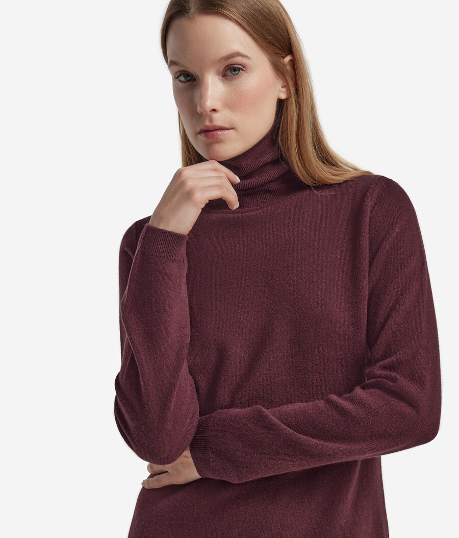 maglione a collo alto in cashmere ultra morbido