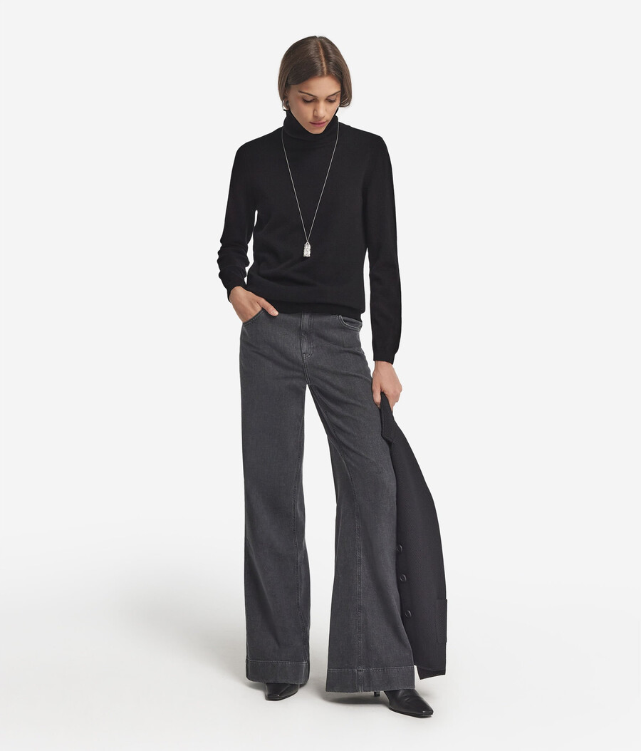 maglione a collo alto in cashmere ultra morbido