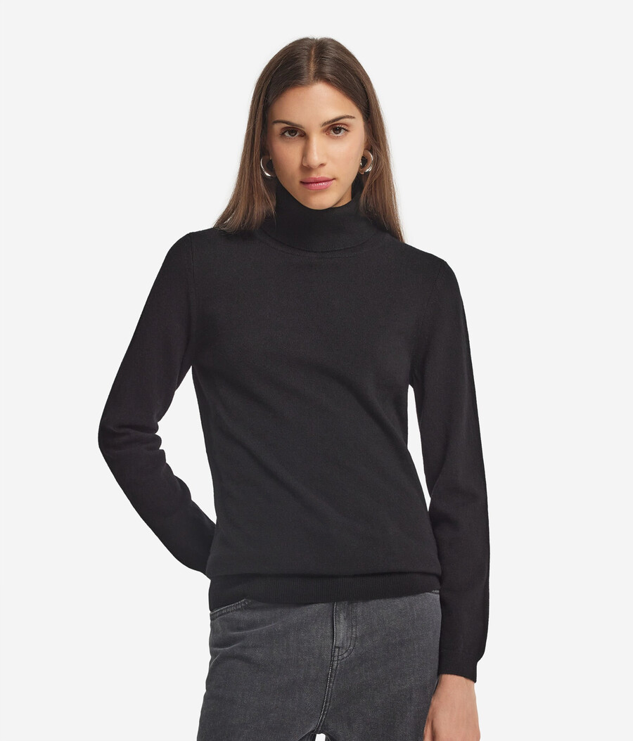 maglione a collo alto in cashmere ultra morbido