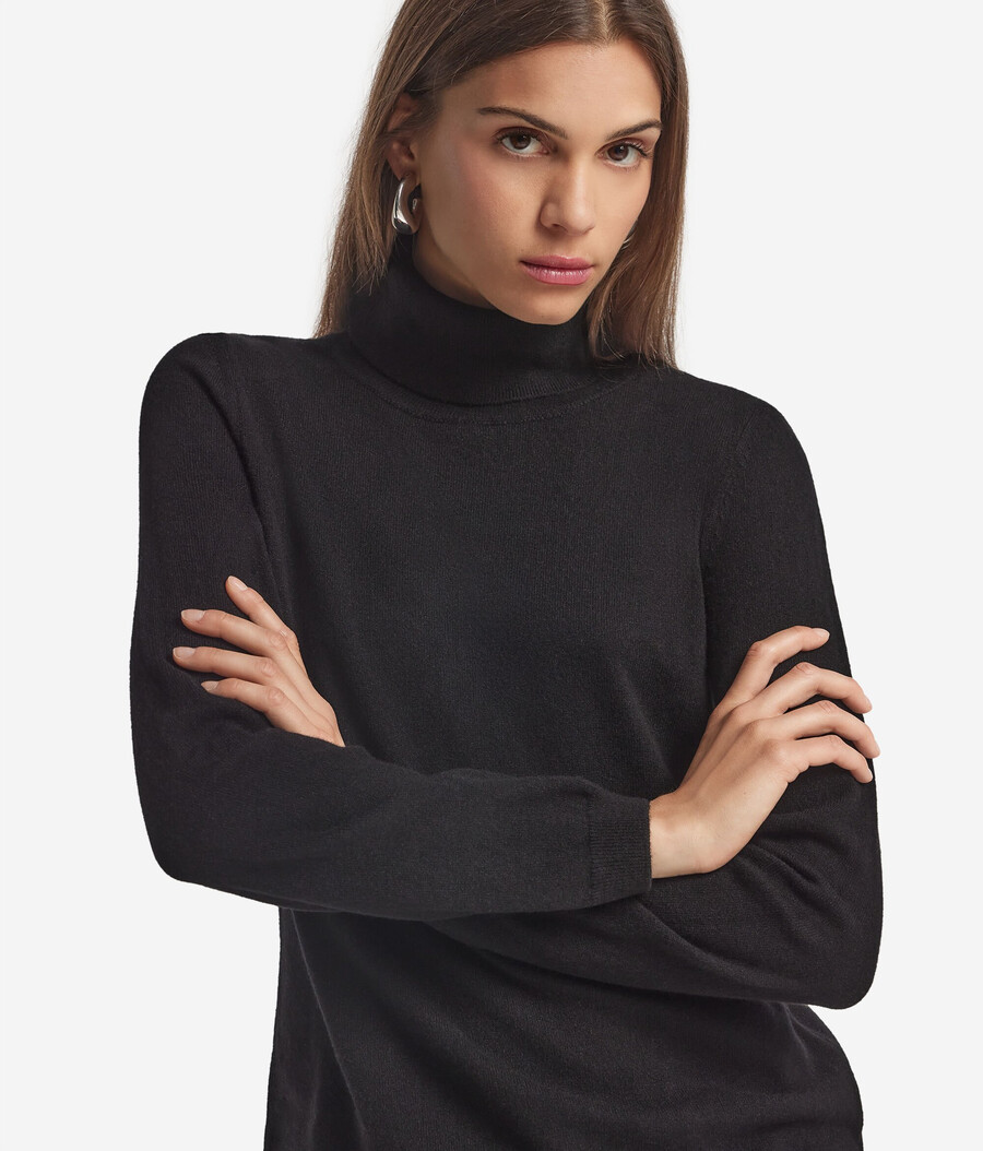 maglione a collo alto in cashmere ultra morbido