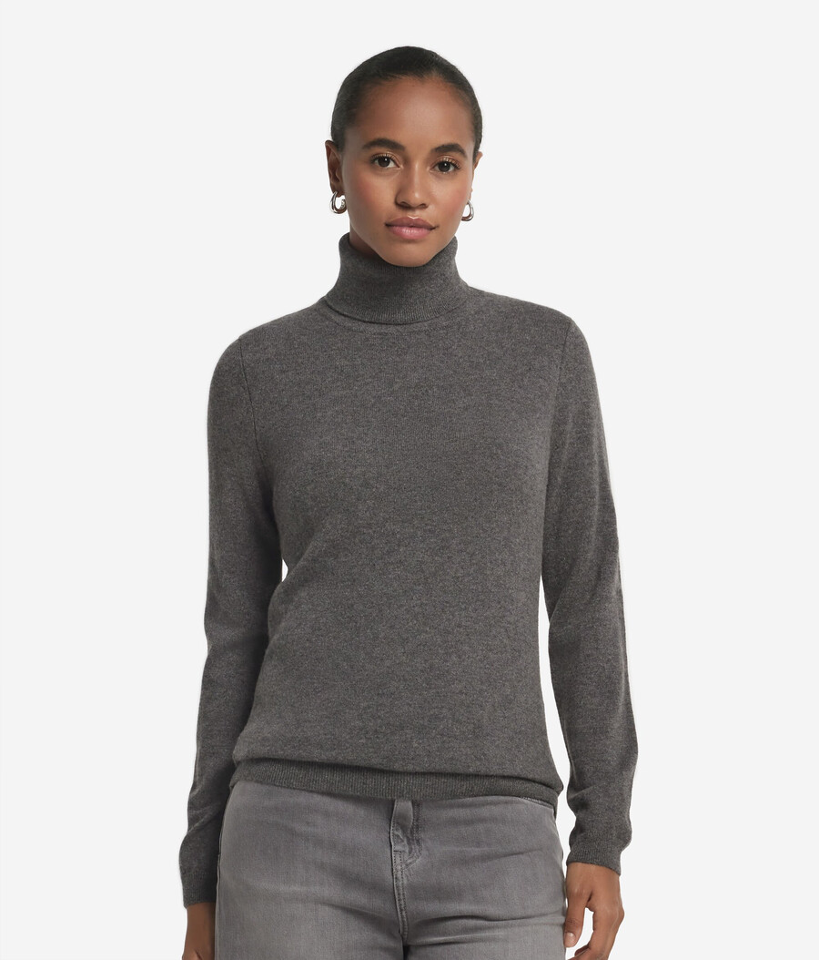 maglione a collo alto in cashmere ultra morbido